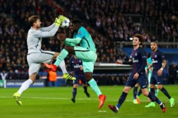 Samuel Umtiti y Kevin Trapp 