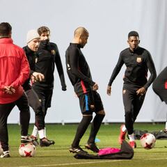 Dembélé, a escena en la Copa