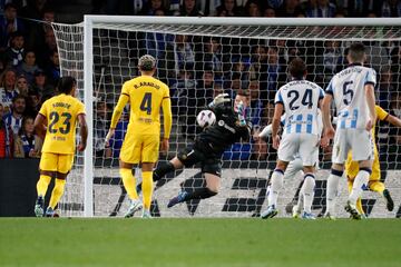 Ter Stegen won the MVP award on the night as Barcelona conceded plenty of clear chances.