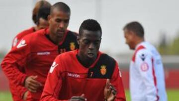 <b>MÁS MINUTOS. </b>Pereira durante un entrenamiento con el equipo.