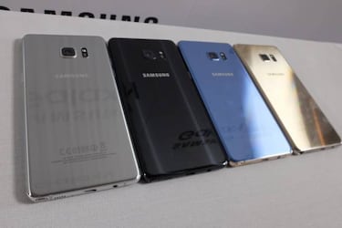 ¿Qué cambia entre el Samsung Galaxy Note 7 y los Galaxy S7 y S7 Edge?
