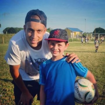 Pereira junto a su hermano Agustín.