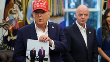 The President of the United States met with Gianni Infantino, where he confirmed the date and location of the World Cup draw.