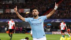 Agüero alcanzó los 50 goles en competiciones europeas