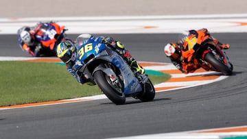 Joan Mir durante la carrera del GP de Europa 2020.