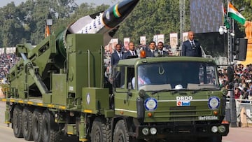 India presenta por primera vez su misil antibuque hipersónico en un desfile nacional