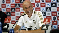 Zinedine Zidane habla en rueda de prensa previo al partido entre Real Madrid y Valladolid.