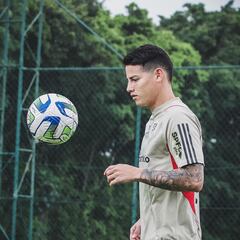 James Rodríguez reaparecería en la titular de Sao Paulo