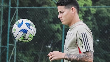 James volvería al XI titular de Sao Paulo