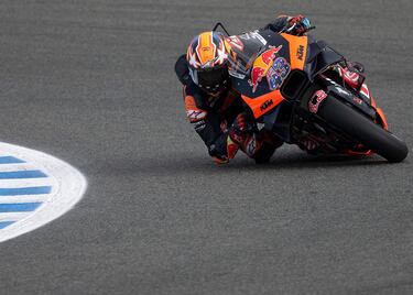 Jack Miller durante la clasificación del Gran Premio de España disputada en el circuito de Jerez.