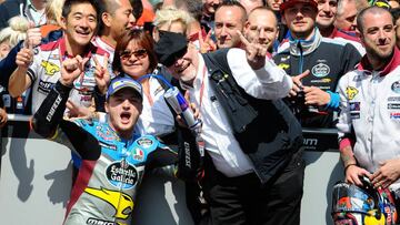 Jack Miller celebra su victoria en Assen.