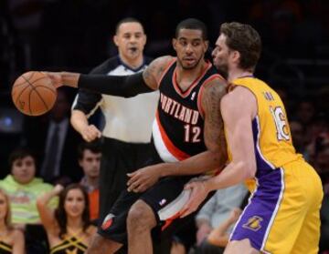 LaMarcus Aldridge y Pau Gasol.