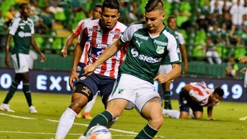 Deportivo Cali derrota 1-0 a Junior por la fecha 7 de la Liga Águila-II 2018 en partido que se disputó en Palmaseca. Miguel Murillo hizo el gol.
