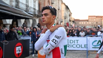 Isaac del Toro en la Milano-San Remo.