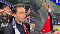Arsenal fan sparks outrage celebrating in front of furious Real Madrid crowd