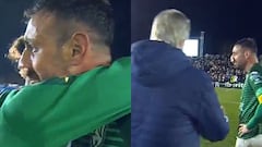 Pellegrini sorprende y su gesto da la vuelta al mundo: un rival lloraba y él hizo esto