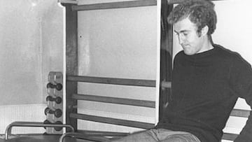 Francisco Ballester, en el proceso de recuperación tras la lesión de rodilla.