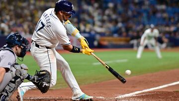 Isaac Paredes consiguió un cuadrangular de tres carreras en la victoria sobre los Yankees el martes por la noche