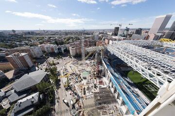 Los detalles del avance de las obras del Santiago Bernabéu