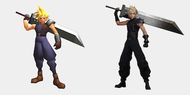 De 1997 a 2024: así ha evolucionado Cloud entre Final Fantasy VII de PSX y sus remakes en PS4 y PS5