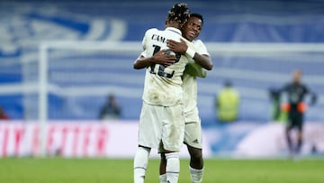 Vinicius y Camavinga, durante un partido del Real Madrid.