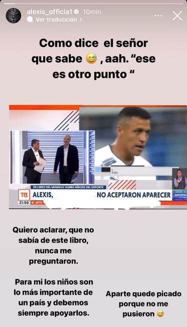 Alexis responde a la polémica por el libro: “Nunca me preguntaron; quedé picado...”