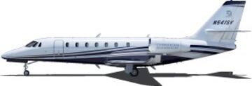 El nuevo avión de Neymar, un Cessna Citation 680.