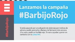 Barbijo rojo para que las víctimas de violencia de género pidan ayuda durante la cuarentena