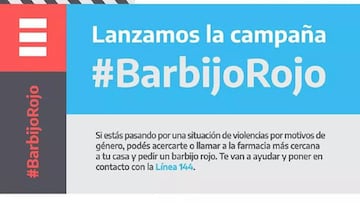 Barbijo rojo para que las víctimas de violencia de género pidan ayuda durante la cuarentena