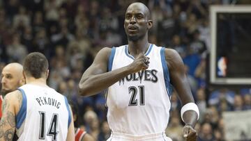 Kevin Garnett, con Minnesota Timberwolves.