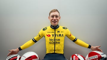 La nueva seña de identidad de Vingegaard: casco ‘obrero’