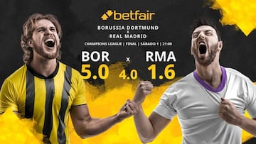 Borussia Dortmund vs. Real Madrid: horario, TV, estadísticas, cuadro y pronósticos