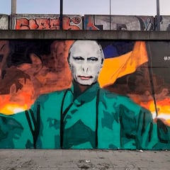 Un grafitero ‘convierte’ a Putin en Lord Voldemort y a Zelénsky en Harry Potter