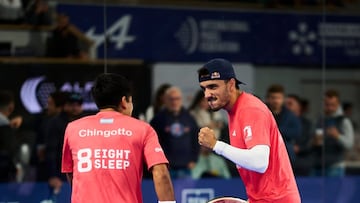 Chingotto y Galán no dieron opciòn a sus rivales.