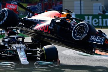 El accidente entre Hamilton y Verstappen que rozó la tragedia