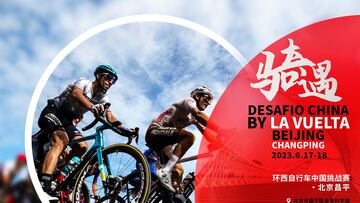 Cartel promocional del Desaf¨ªo Beijing by La Vuelta.