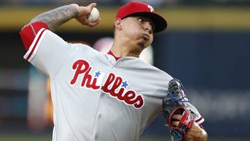 Vince Velasquez ha sido uno de los numerosos puntos positivos de los pitchers de los Philadelphia Phillies.