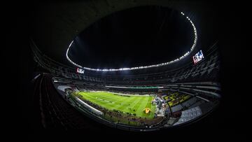 General View during the game America vs Tigres UANL, corresponding to first leg match of great final the Torneo Apertura 2023 of the Liga BBVA MX Femenil, at Azteca Stadium, on November 24, 2023.
<br><br>
Vista general Protocolo durante el partido America vs Tigres UANL, correspondiente al partido de ida de la gran final del Torneo Apertura 2023 de la Liga BBVA MX Femenil, en el Estadio Azteca, el día 24 de noviembre de 2023.