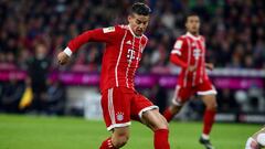 James Rodr&iacute;guez espera seguir con la buena racha en el Bayern M&uacute;nich.