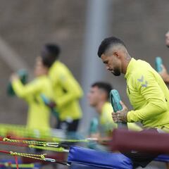 Fabio González y Javi Castellano, aislados de la plantilla