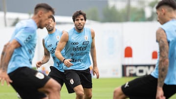 Leandro Cabrera, jugador del Espanyol y de Uruguay.