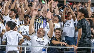 Orlando (United States), 02/08/2023.- Soccer fans attend the 2023 Soccer Champions Tour match between Juventus FC and Real Madrid CF at Camping World Stadium in Orlando, Florida, USA, 02 August 2023. EFE/EPA/CRISTOBAL HERRERA-ULASHKEVICH
