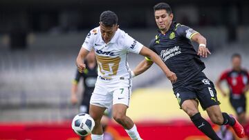 during the game Pumas UNAM vs Guadalajara, corresponding to eighth round of the Torneo Apertura Grita Mexico A21 of the Liga BBVA MX, at Olimpico Universitario Stadium, on September 12, 2021.
 
 &amp;lt;br&amp;gt;&amp;lt;br&amp;gt;
 
 durante el partido P