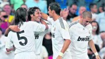 Raúl anotó uno de los goles de la victoria