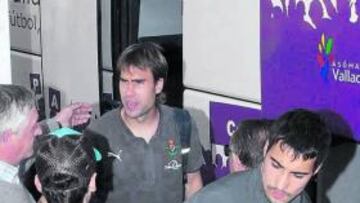 <b>EN A CORUÑA. </b>El Valladolid llegó en la tarde de ayer a A Coruña con Sergio Asenjo a la cabeza.