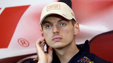 Verstappen, en la rueda de prensa del GP de Mónaco.