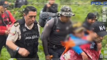 Miembros de los Bomberos y la Policía de Ecuador realizaron operativo de seis días para dar con el paradero, en medio de la selva, de Israel.