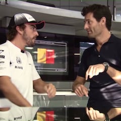 Webber: "Hay que quitarse el sombrero con Fernando Alonso"
