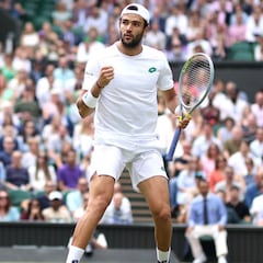 Berrettini, primer italiano que llega a la final de Wimbledon