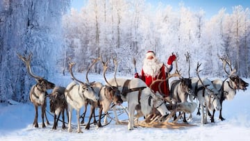 Si bien Rodolfo es el m¨¢s conocido, seg¨²n la tradici¨®n, son nueve los renos que tiran del trineo de Santa Claus en la noche de Nochebuena.